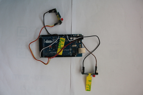 双定位显示、Arduino Mega2560控制板、2个BLE4.0模块、OLED显示屏、Bigfish扩展板