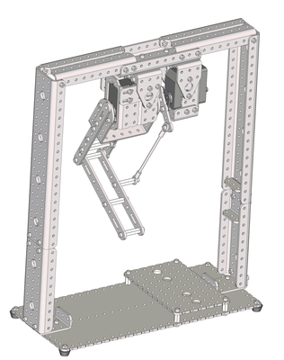 2自由度并联仿生腿、并联仿生腿、2自由度仿生腿、机器人仿生腿、并联机器人仿生腿、开源放生腿、Arduino Uno、并联舵机、舵机、并联机械腿