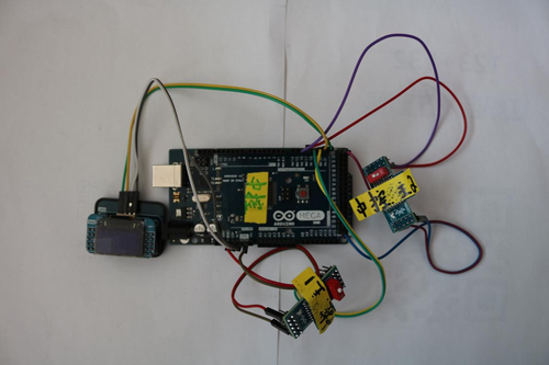 Arduino Mega2560控制板、2个BLE4.0模块、OLED显示屏、Bigfish扩展板