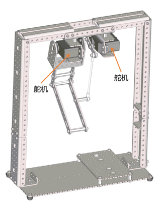 2自由度并联仿生腿、并联仿生腿、2自由度仿生腿、机器人仿生腿、并联机器人仿生腿、开源仿生腿、Arduino Uno、并联舵机、舵机、并联机械腿