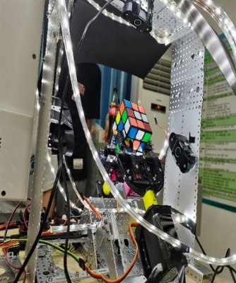 魔方机器人制作、双臂二指魔方机器人制作、双臂二指机器人制作、智能魔方机器人、机器人组装、魔方机器定制开发